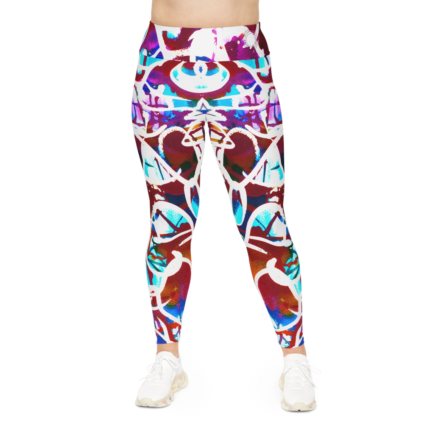 NEW Plus Size Leggings - Water Color Graffiti Collection