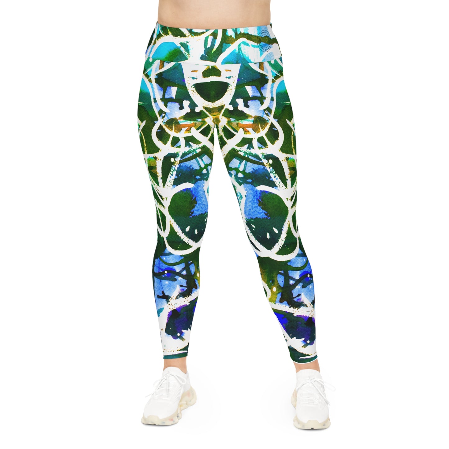 NEW Plus Size Leggings - Water Color Graffiti Collection