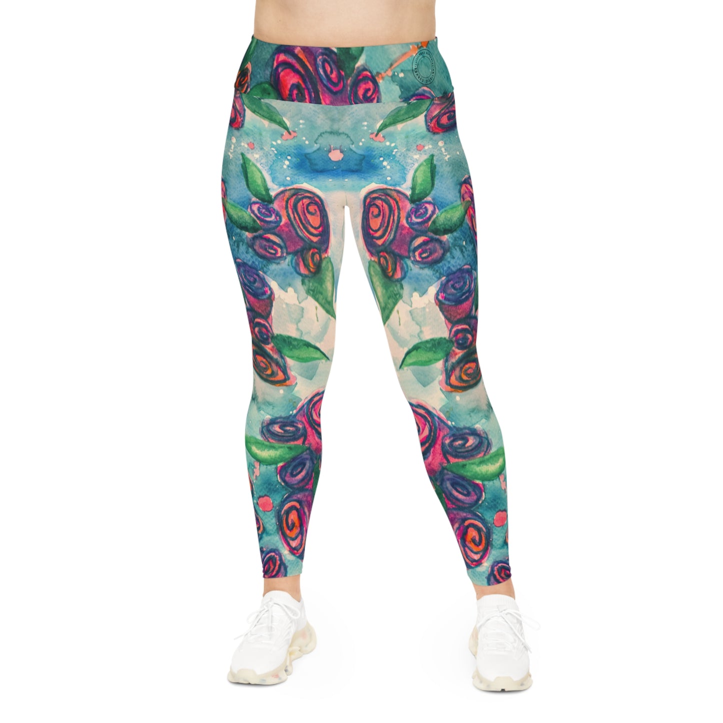 NEW Plus Size Leggings - Floating Flowers Collection