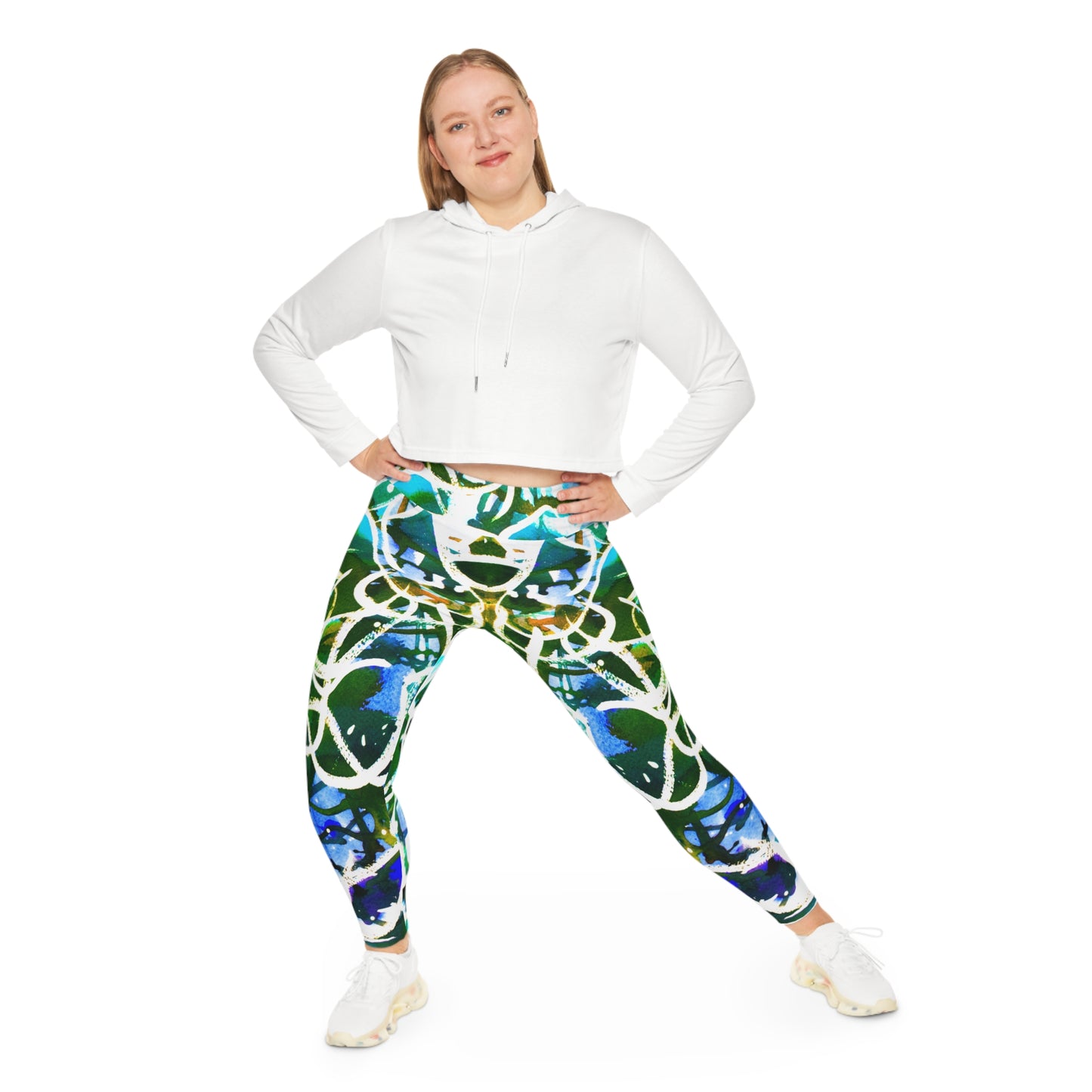 NEW Plus Size Leggings - Water Color Graffiti Collection