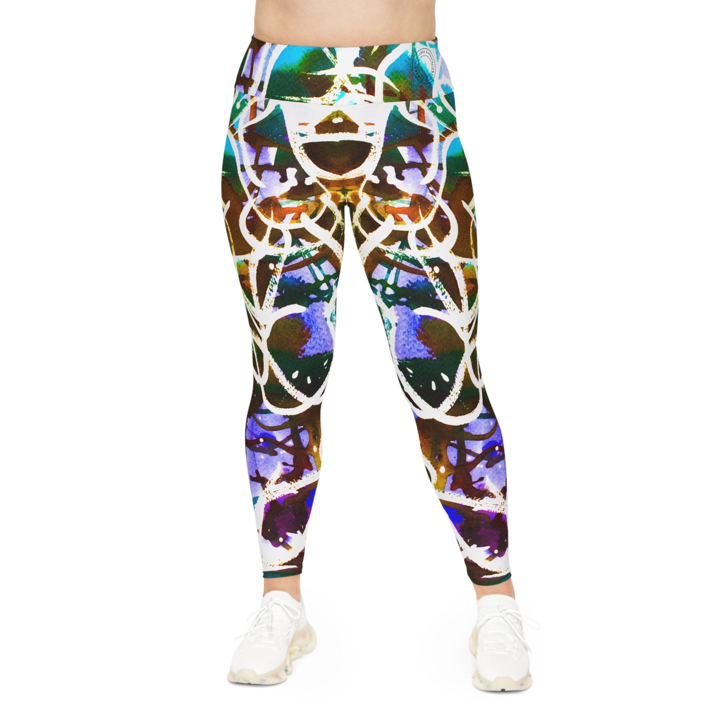 NEW Plus Size Leggings - Water Color Graffiti Collection