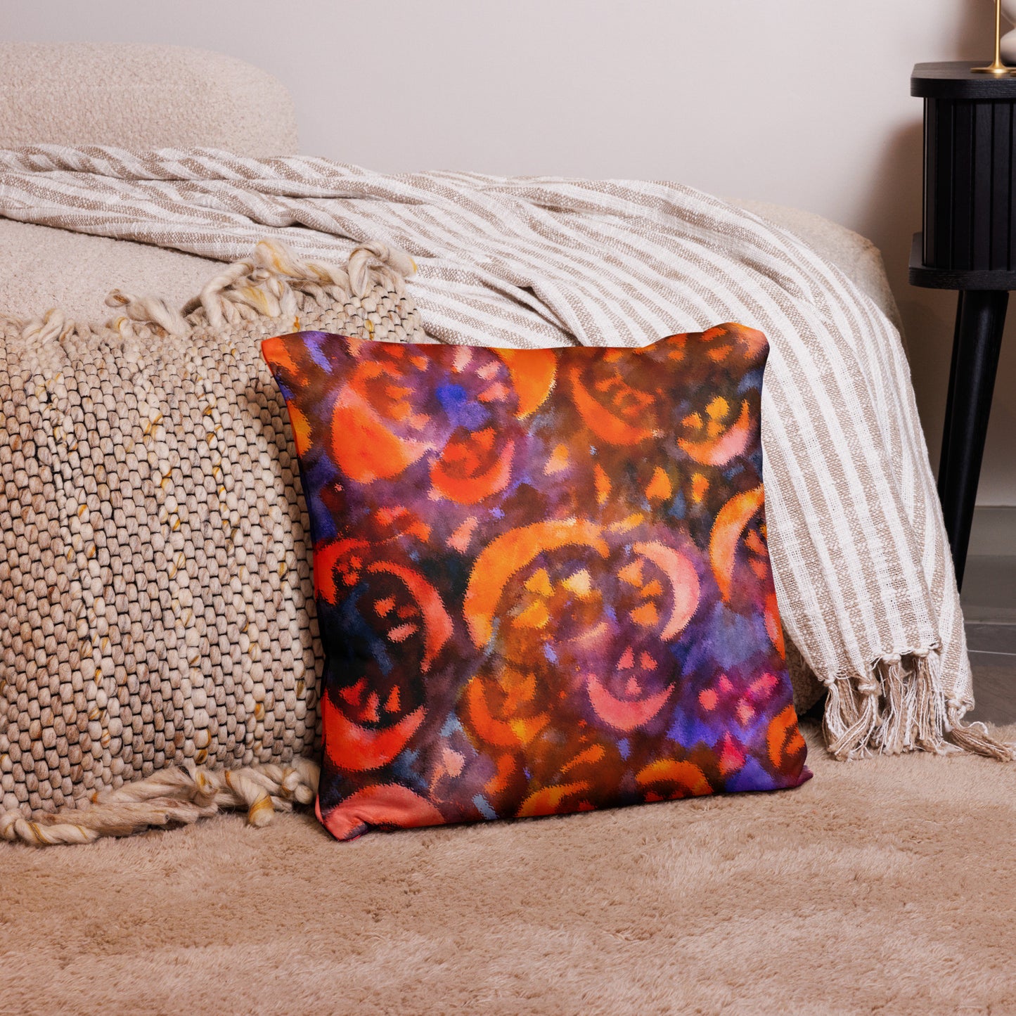 Basic Pillow (18x18) - Jack O' Lantern Collection